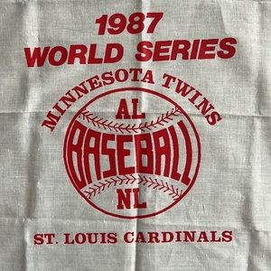 Vintage 1987 World Series Hankie